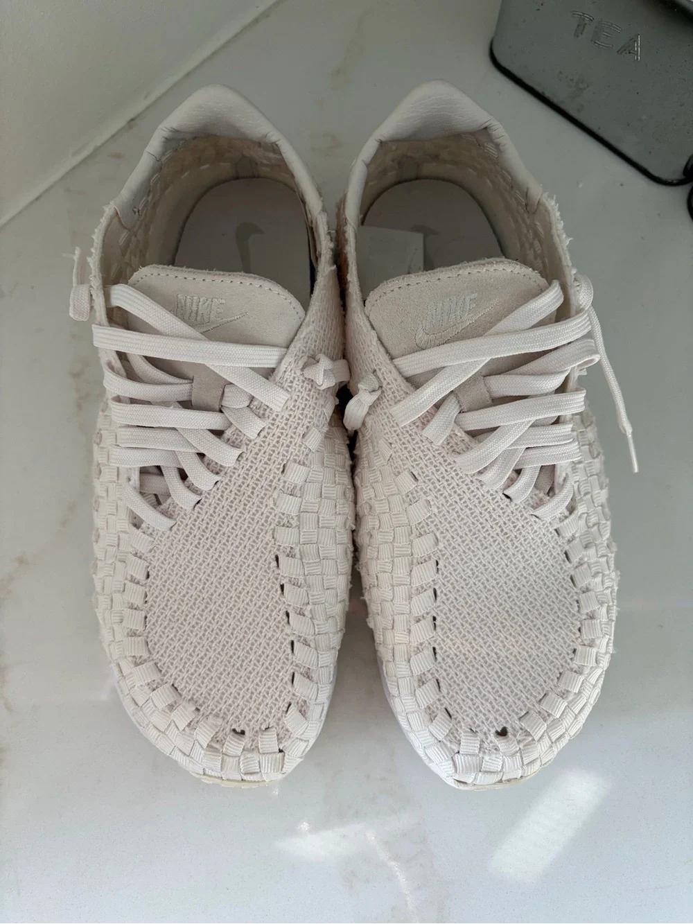 Nike Women's Woven Slip-On Sneaker in Off-White